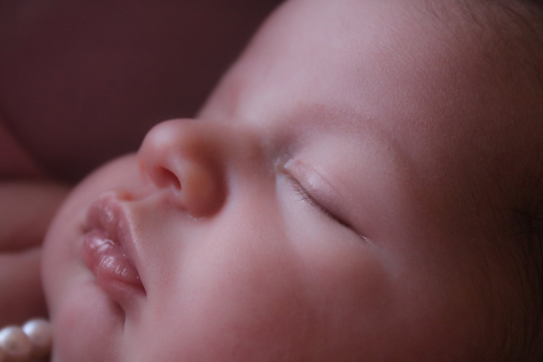 Newborn close-up portrait