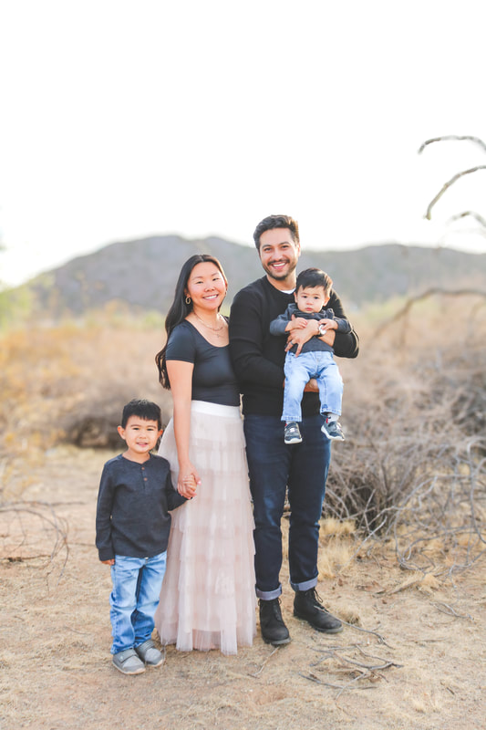 Family portrait in the desert