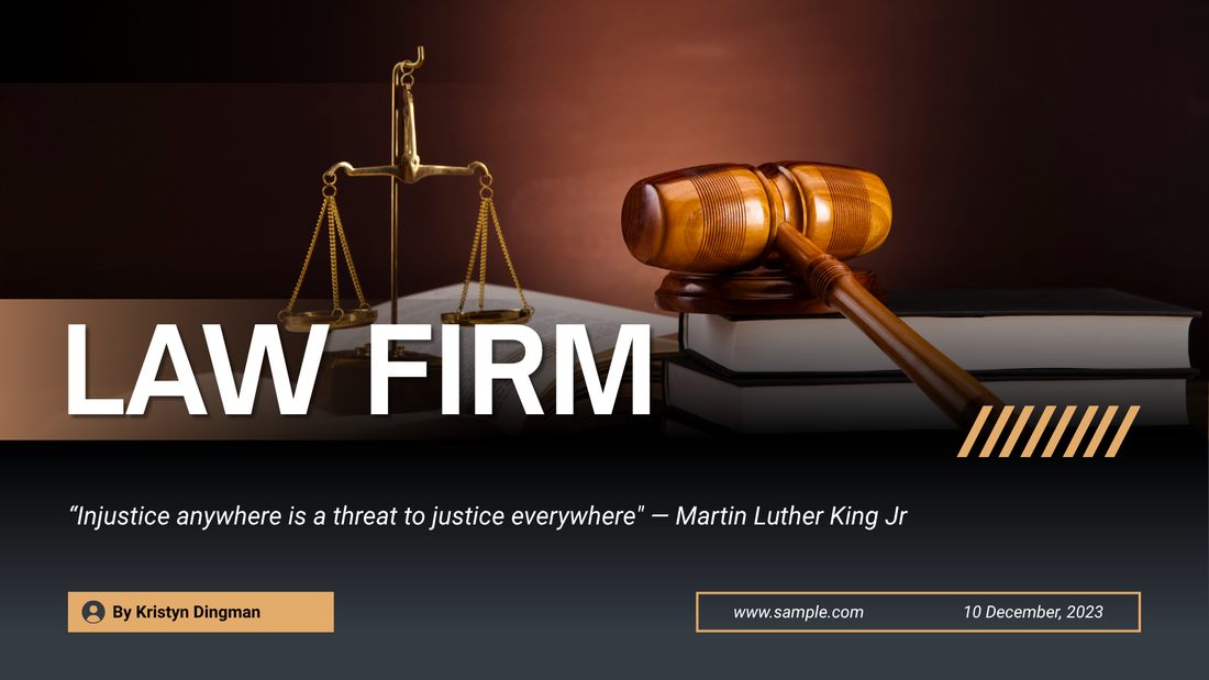 Law firm presentation slide