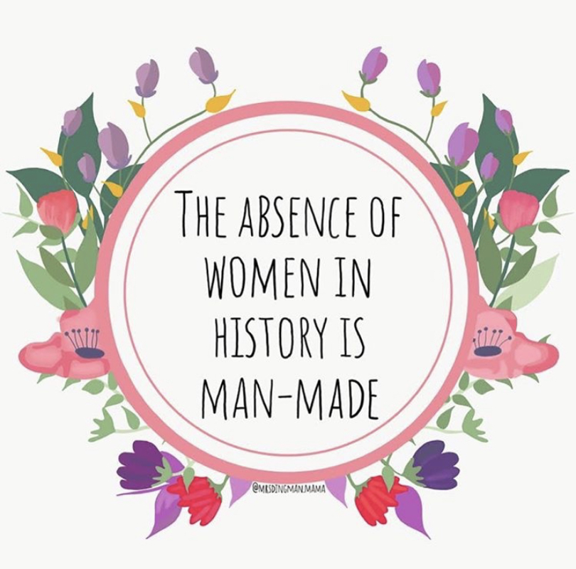The absence of women in history illustration
