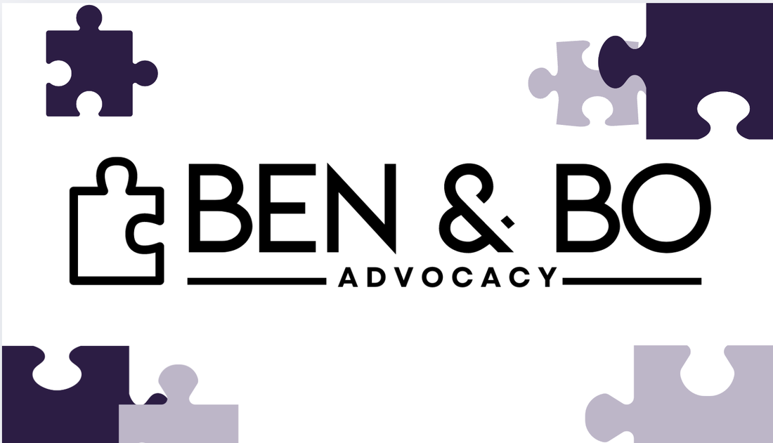 Ben & Bo Advocacy logo, connected puzzle pieces